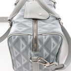 Dior CD diamond PVC & Leather 2Way Handbag in Gray