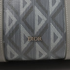 Dior CD diamond PVC & Leather 2Way Handbag in Gray