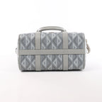 Dior CD diamond PVC & Leather 2Way Handbag in Gray