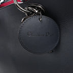 Dior Diorissimo Smooth Leather Large 2Way Handbag in Black x Rose Indien