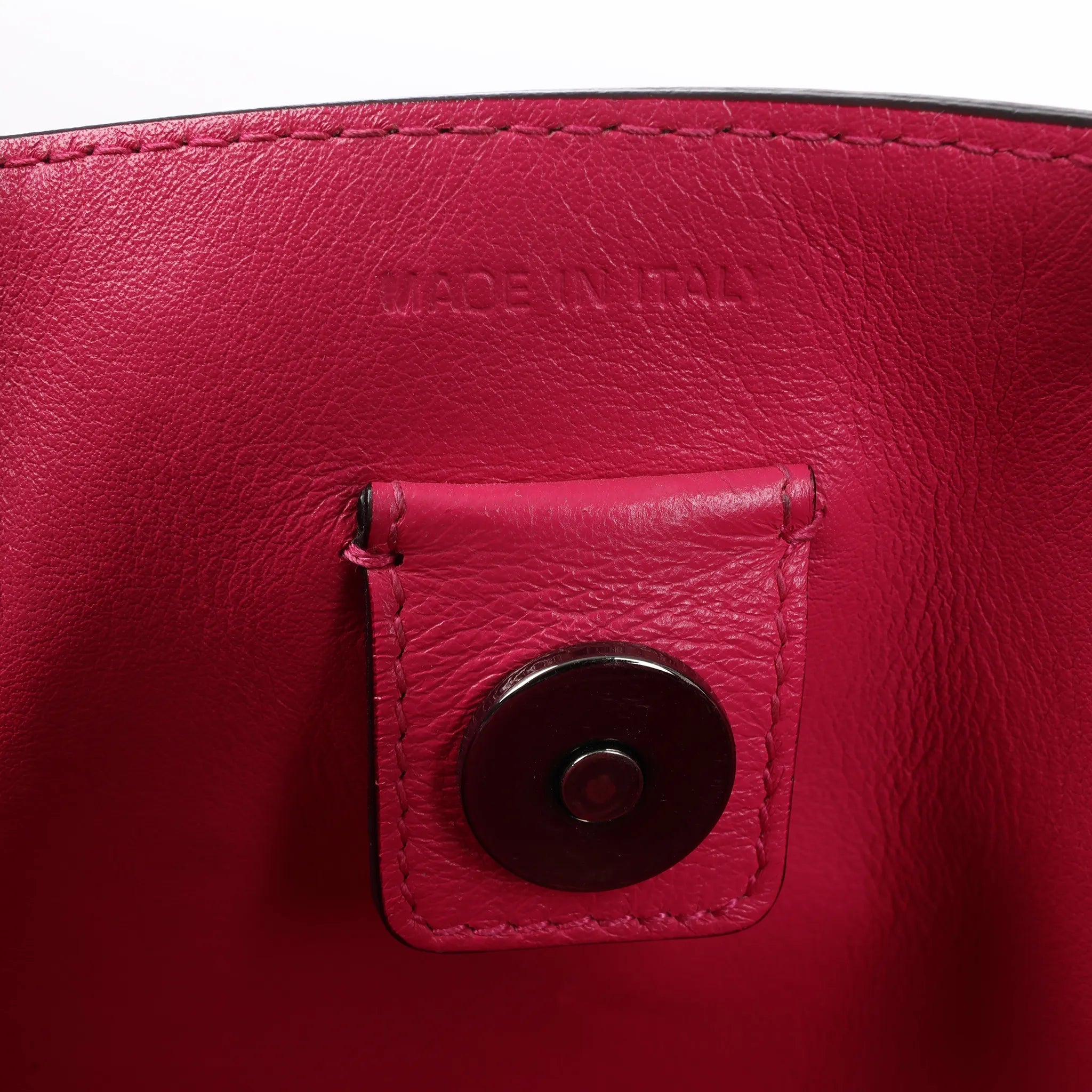 Dior Diorissimo Smooth Leather Large 2Way Handbag in Black x Rose Indien