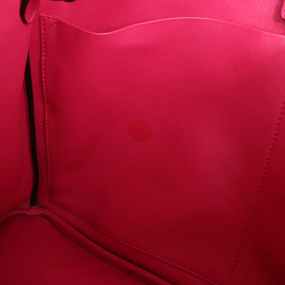 Große 2-Wege-Handtasche aus Glattleder von Dior Diorissimo in Schwarz x Rose Indien