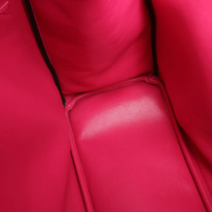 Große 2-Wege-Handtasche aus Glattleder von Dior Diorissimo in Schwarz x Rose Indien