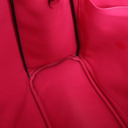 Große 2-Wege-Handtasche aus Glattleder von Dior Diorissimo in Schwarz x Rose Indien