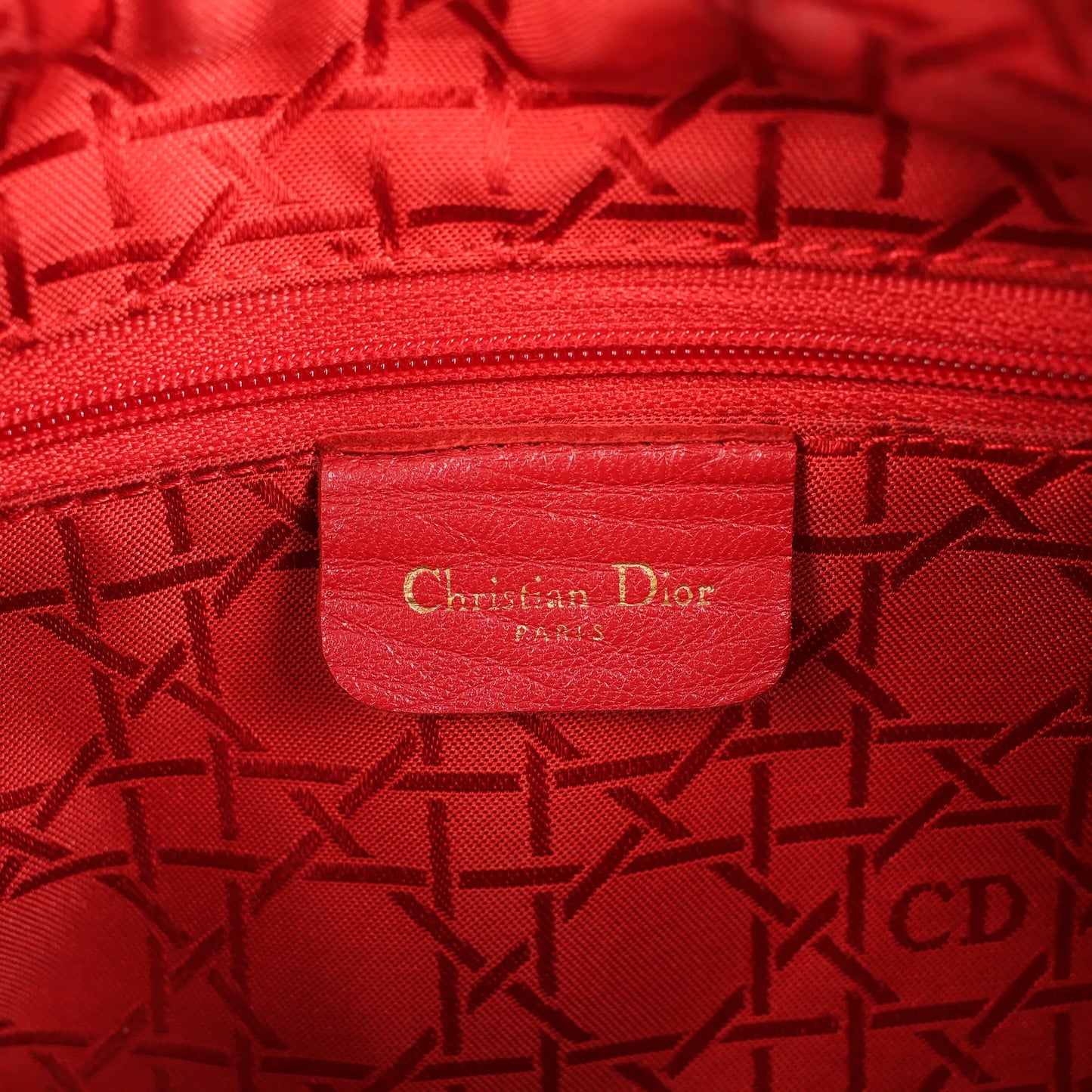 Dior Lady Dior Cannage Nylon Handbag in Black