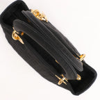 Dior Lady Dior Cannage Nylon Handbag in Black