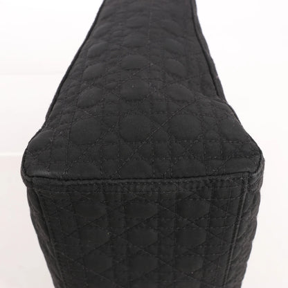 Dior Lady Dior Cannage Nylon Handbag in Black
