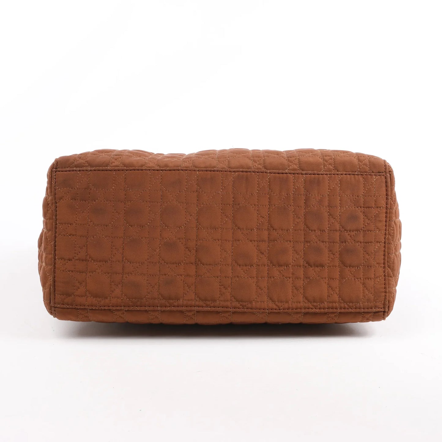 Dior Lady Dior Cannage Nylon Handbag in Brown