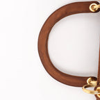 Dior Lady Dior Cannage Nylon Handbag in Brown