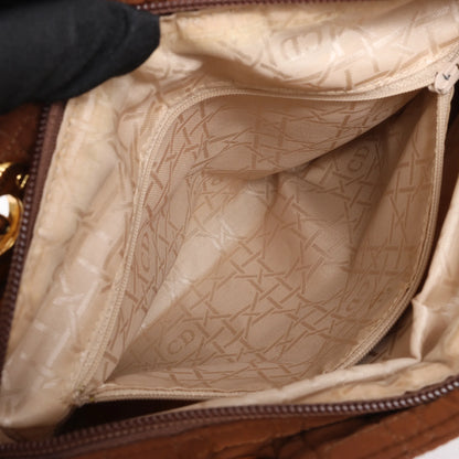 Dior Lady Dior Cannage Nylon Handbag in Brown