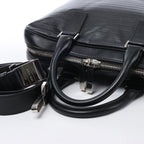 Bolso de mano grande de 2 vías Dior Diorissimo de cuero liso en negro x Rose Indien