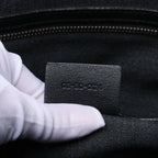 Bolso de mano grande de 2 vías Dior Diorissimo de cuero liso en negro x Rose Indien