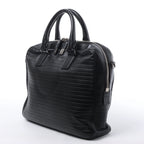 Bolso de mano grande de 2 vías Dior Diorissimo de cuero liso en negro x Rose Indien