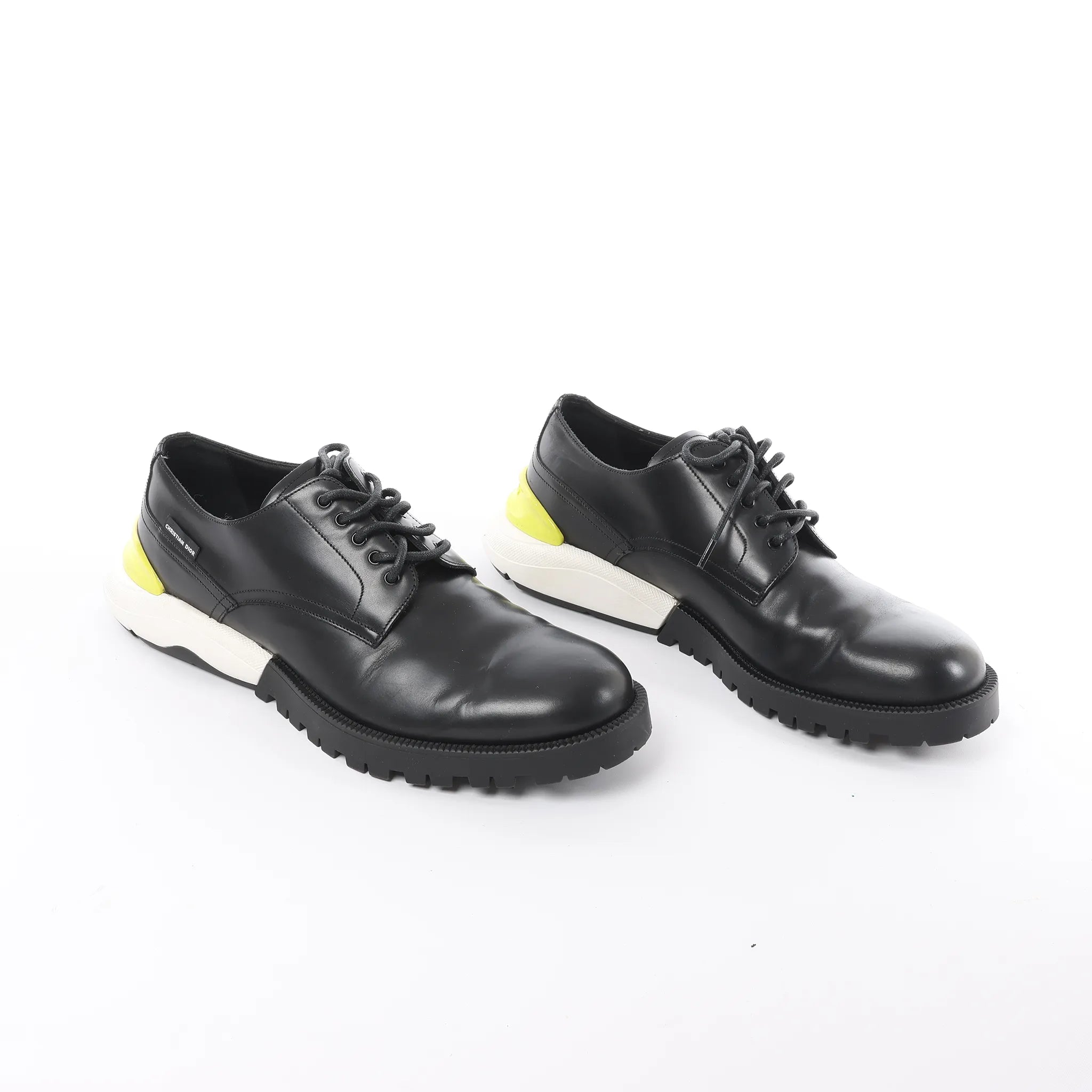 Dior Derby Hybrid Sole Leather Sneakers in Black, Size 42.5 EU
