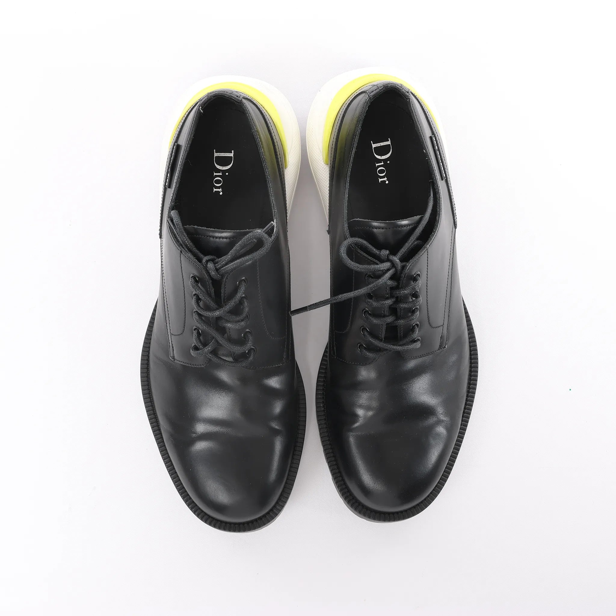 Dior Derby Hybrid Sole Leather Sneakers in Black, Size 42.5 EU