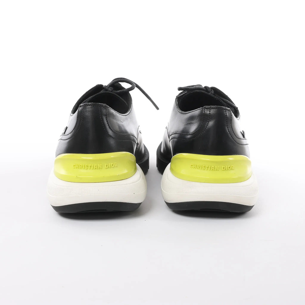 Dior Derby Hybrid Sole Leather Sneakers in Black, Size 42.5 EU