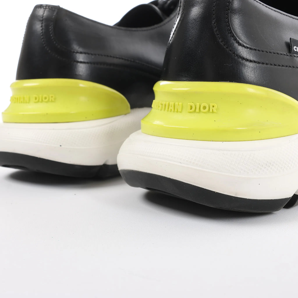 Dior Derby Hybrid Sole Leather Sneakers in Black, Size 42.5 EU
