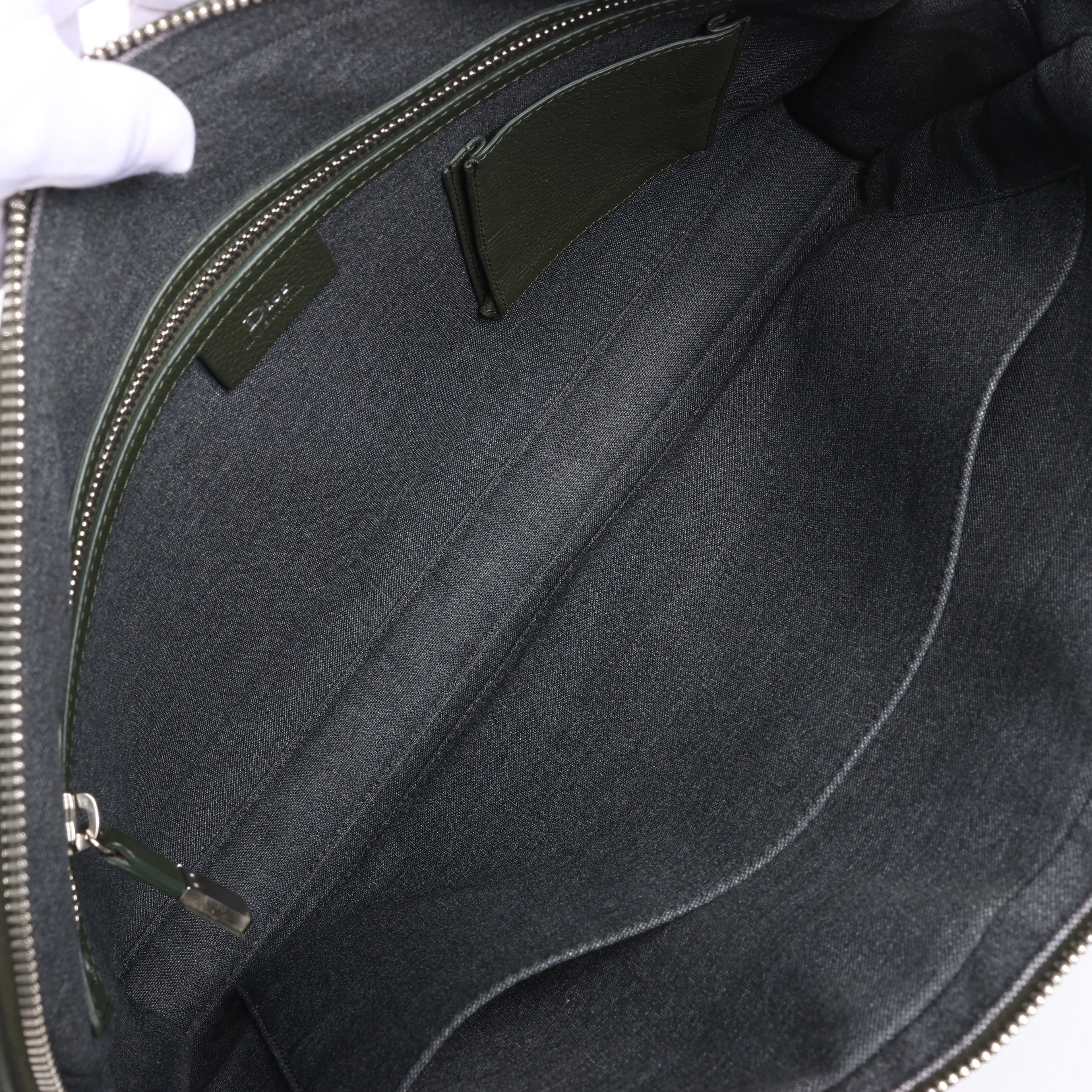 Bolso de hombro grande Dior Book Tote de lona caleidioscópica en azul marino