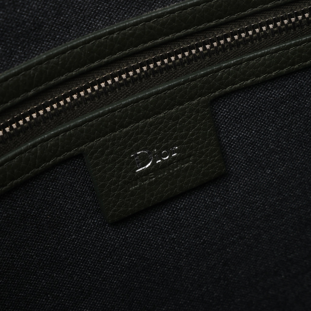Bolso de hombro grande Dior Book Tote de lona caleidioscópica en azul marino