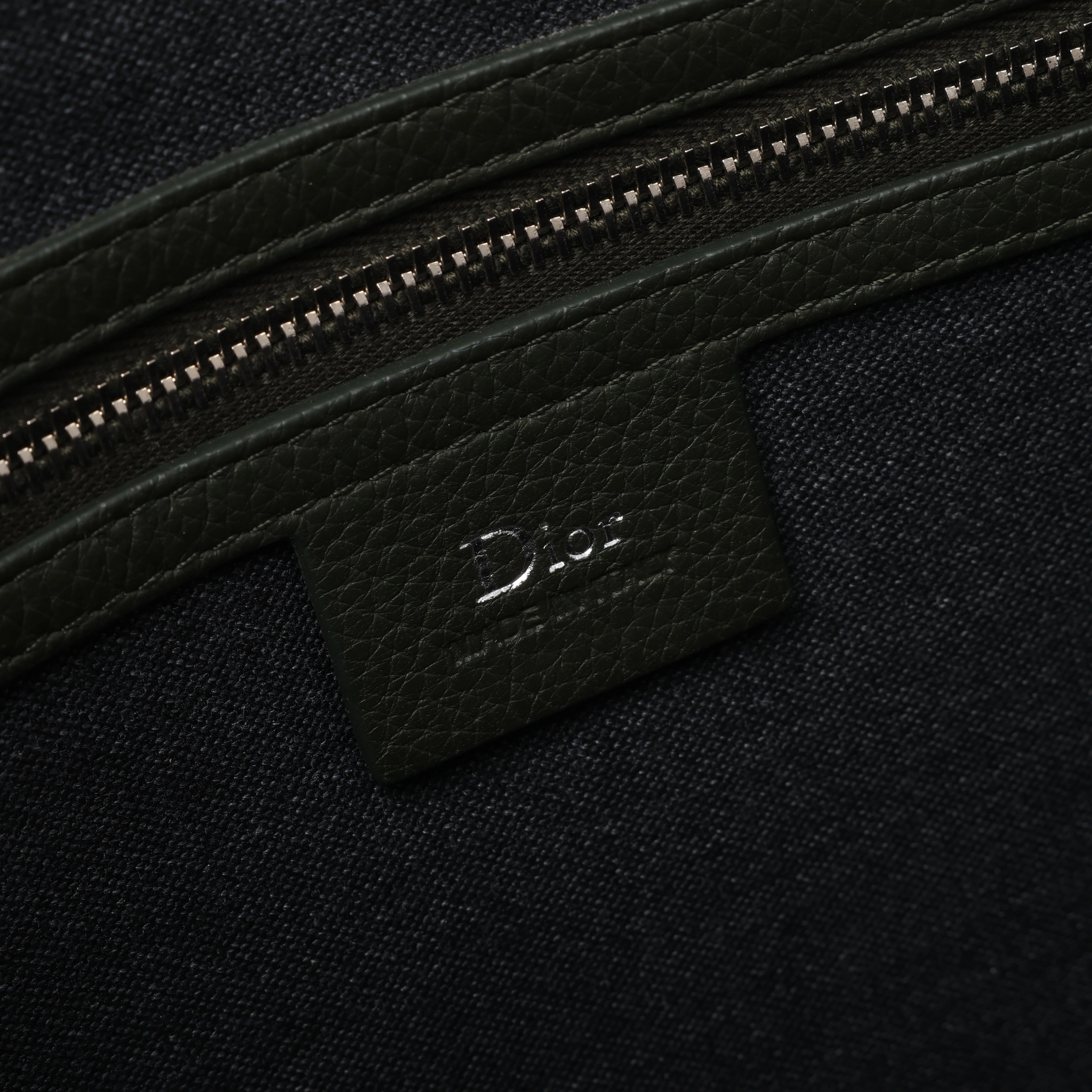 Bolso de hombro grande Dior Book Tote de lona caleidioscópica en azul marino