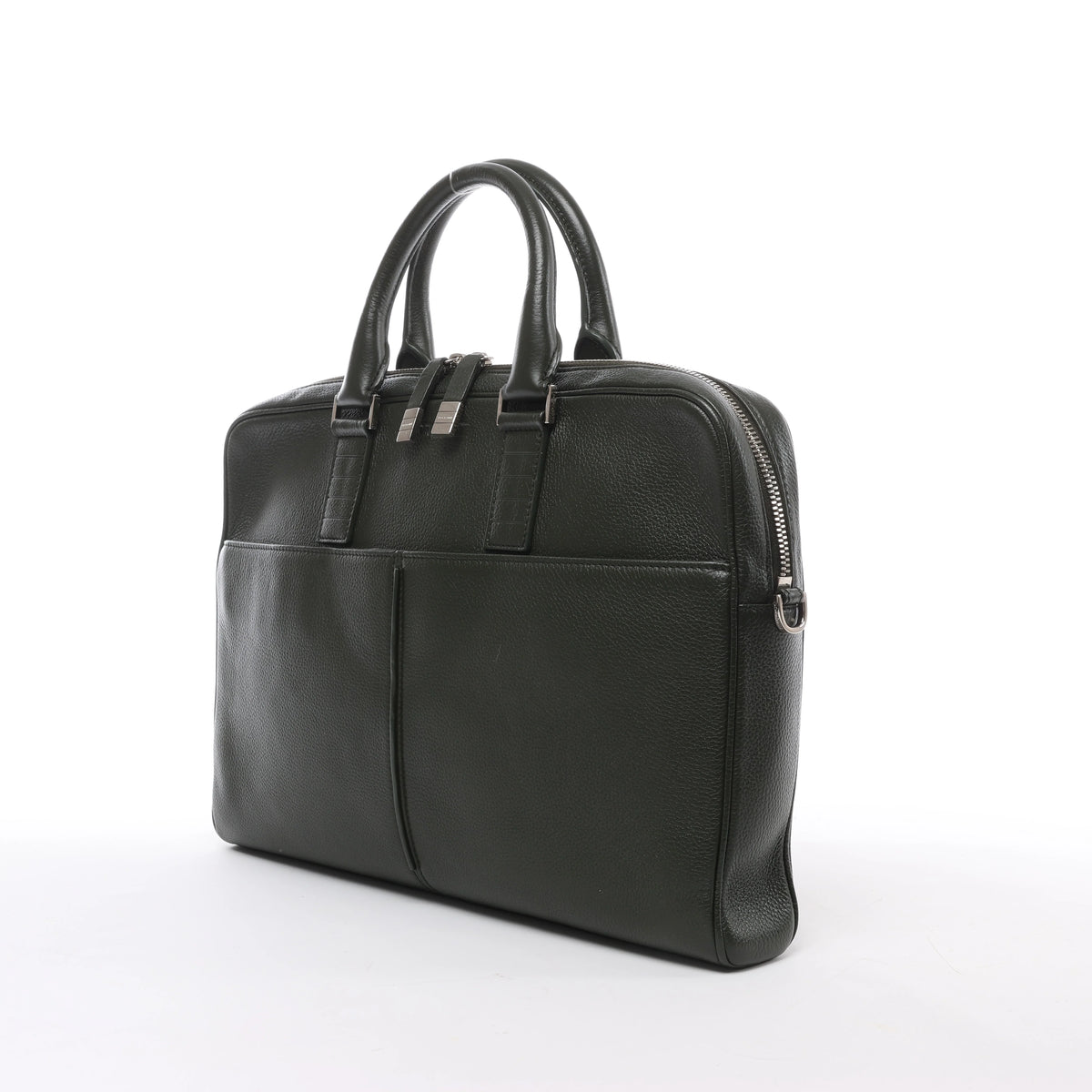 Dior Homme Leather Business Handbag in Green