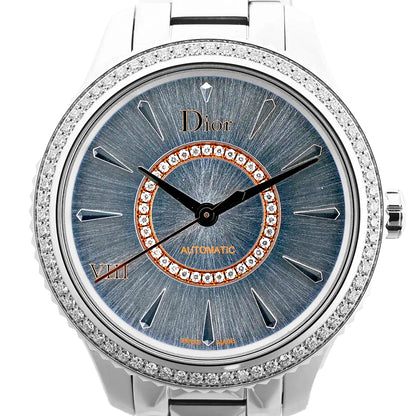 Dior Montaigne CD152510 FU6977 SS AT Watch with Blue Dial