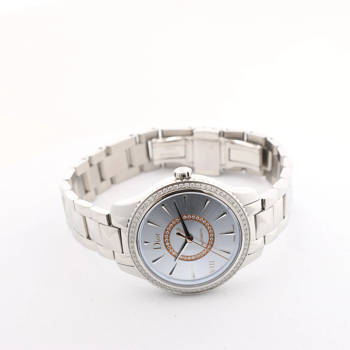 Dior Montaigne CD152510 FU6977 SS AT Watch with Blue Dial