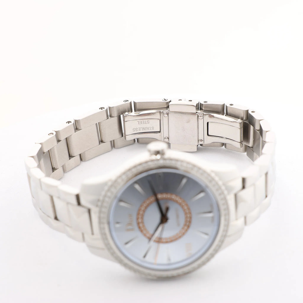 Dior Montaigne CD152510 FU6977 SS AT Watch with Blue Dial