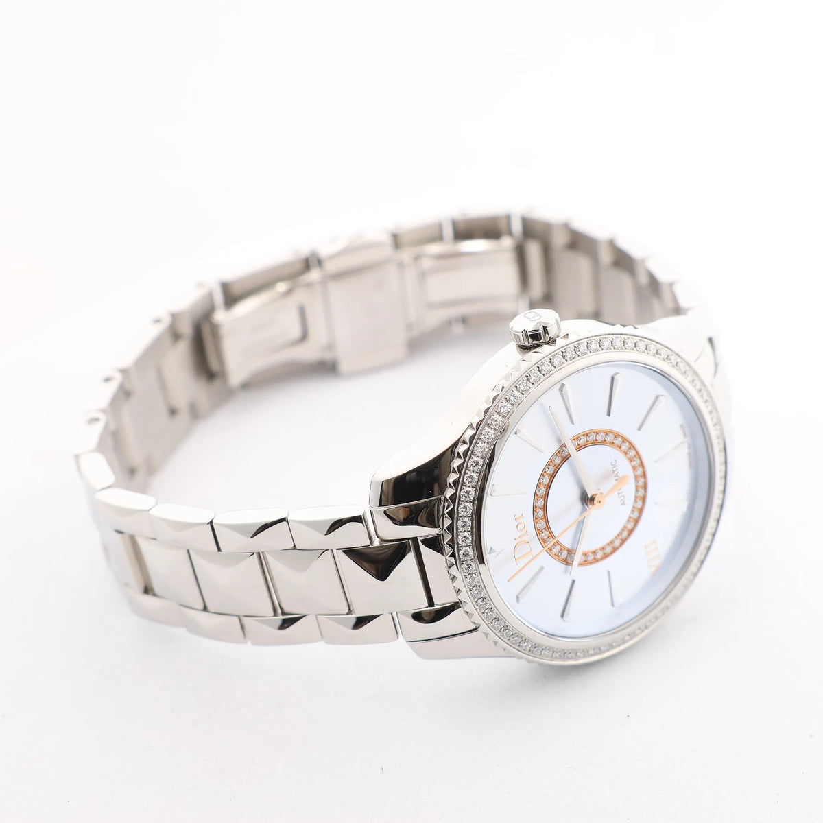 Dior Montaigne CD152510 FU6977 SS AT Watch with Blue Dial