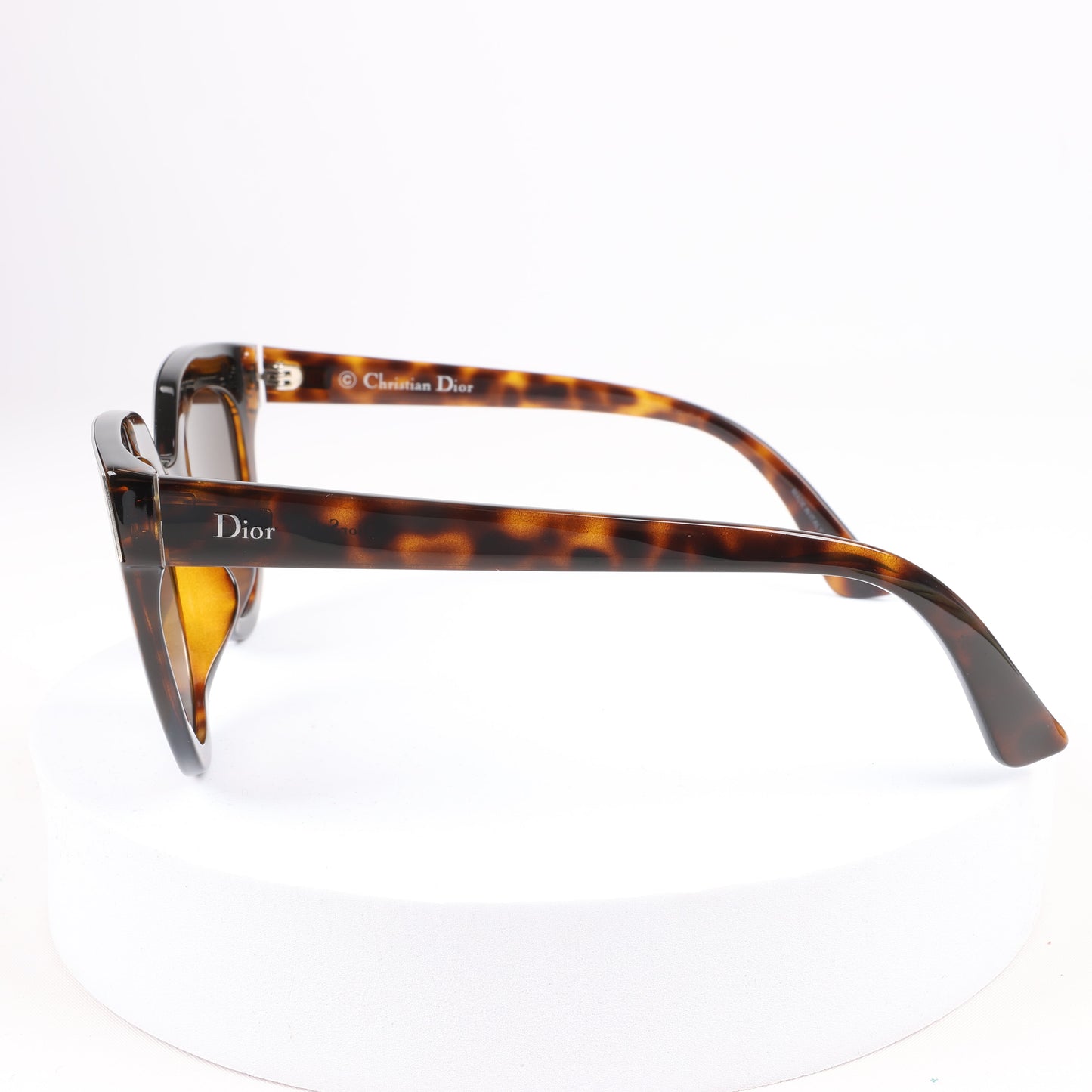 Dior Braune Havanna Dior Soft 1 Cat-Eye-Sonnenbrille