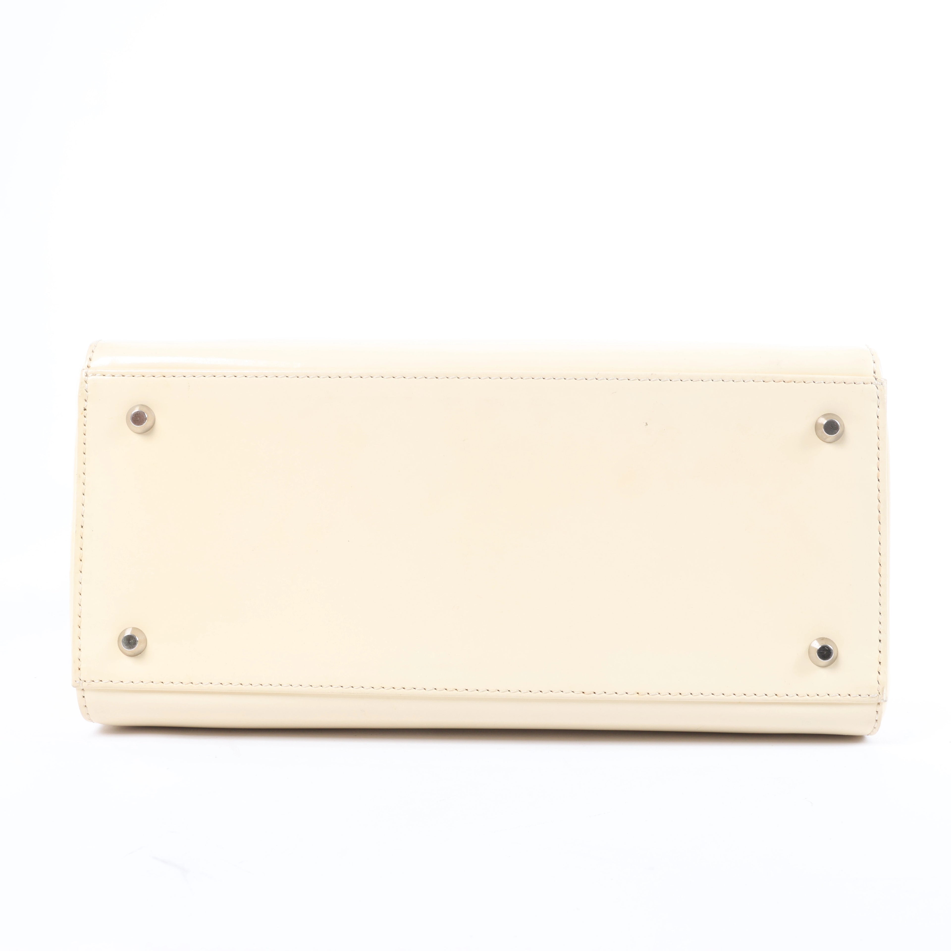 Bolso de mano Dior Saddle Mini Bag de piel en color crudo