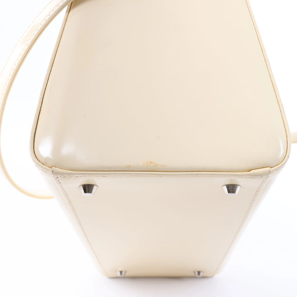 Bolso de mano Dior Saddle Mini Bag de piel en color crudo