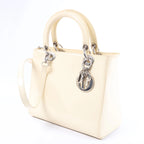 Bolso de mano Dior Saddle Mini Bag de piel en color crudo