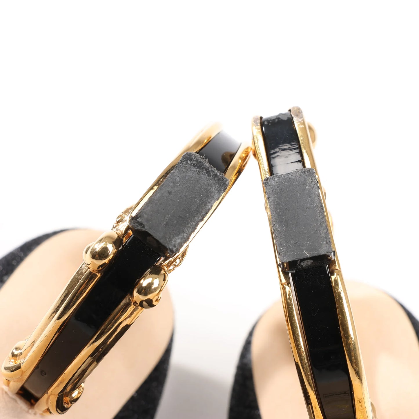 Dolce & Gabbana Cloth x Glitter DG logo Mary Jane Heels Baroque in Black, Size 36 EU