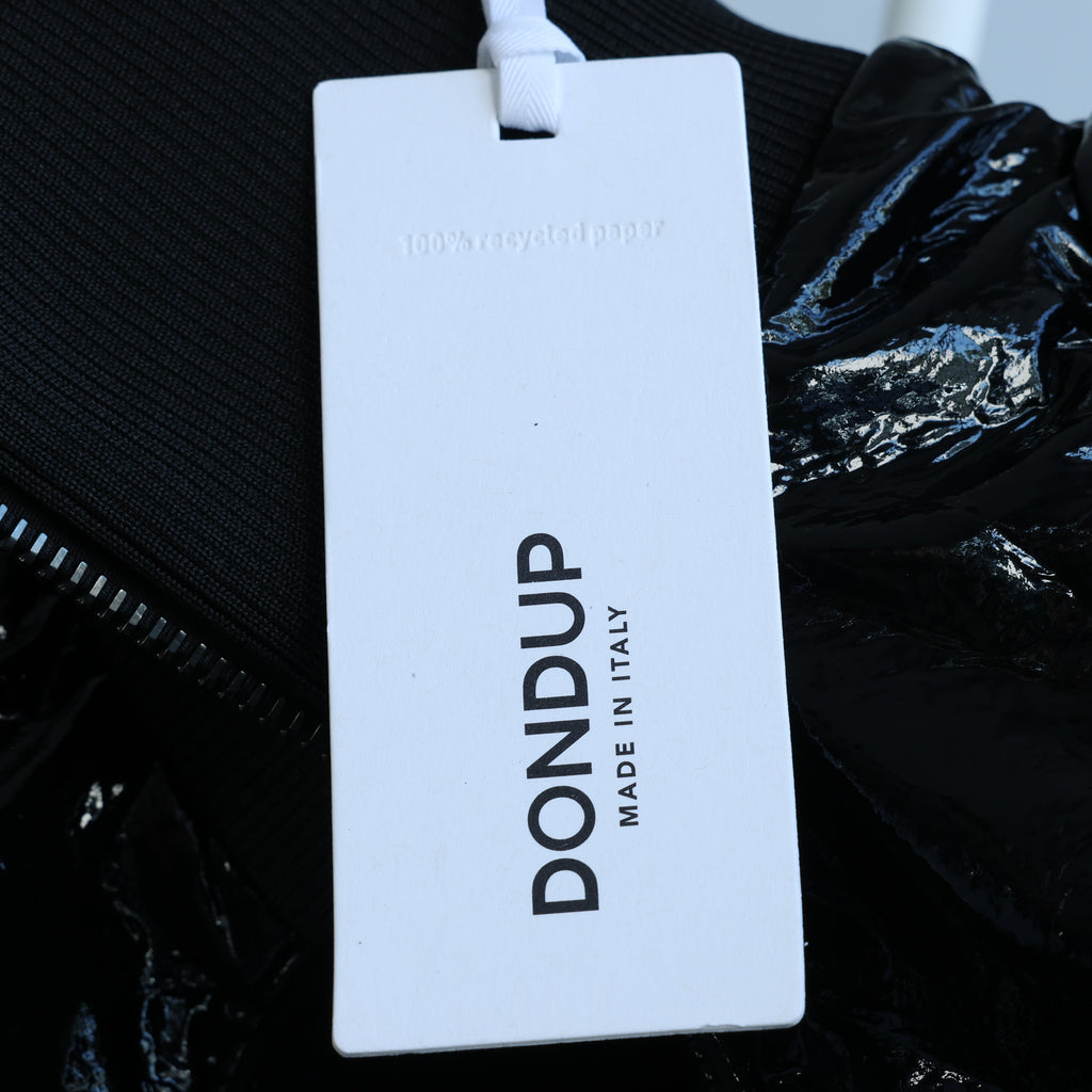 Dondup Glossy Jacket in Black, 42 IT