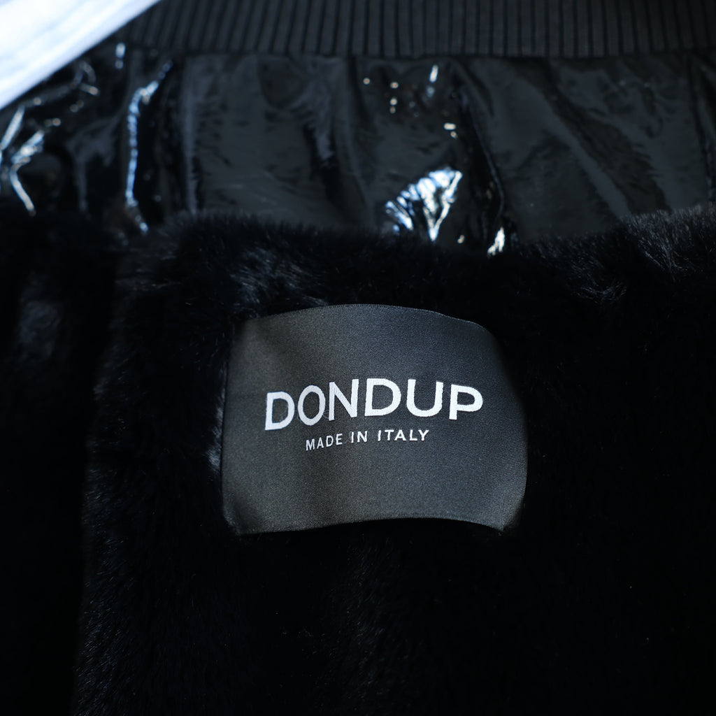 Dondup Glossy Jacket in Black, 42 IT