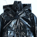 Dondup Glossy Jacket in Black, 42 IT