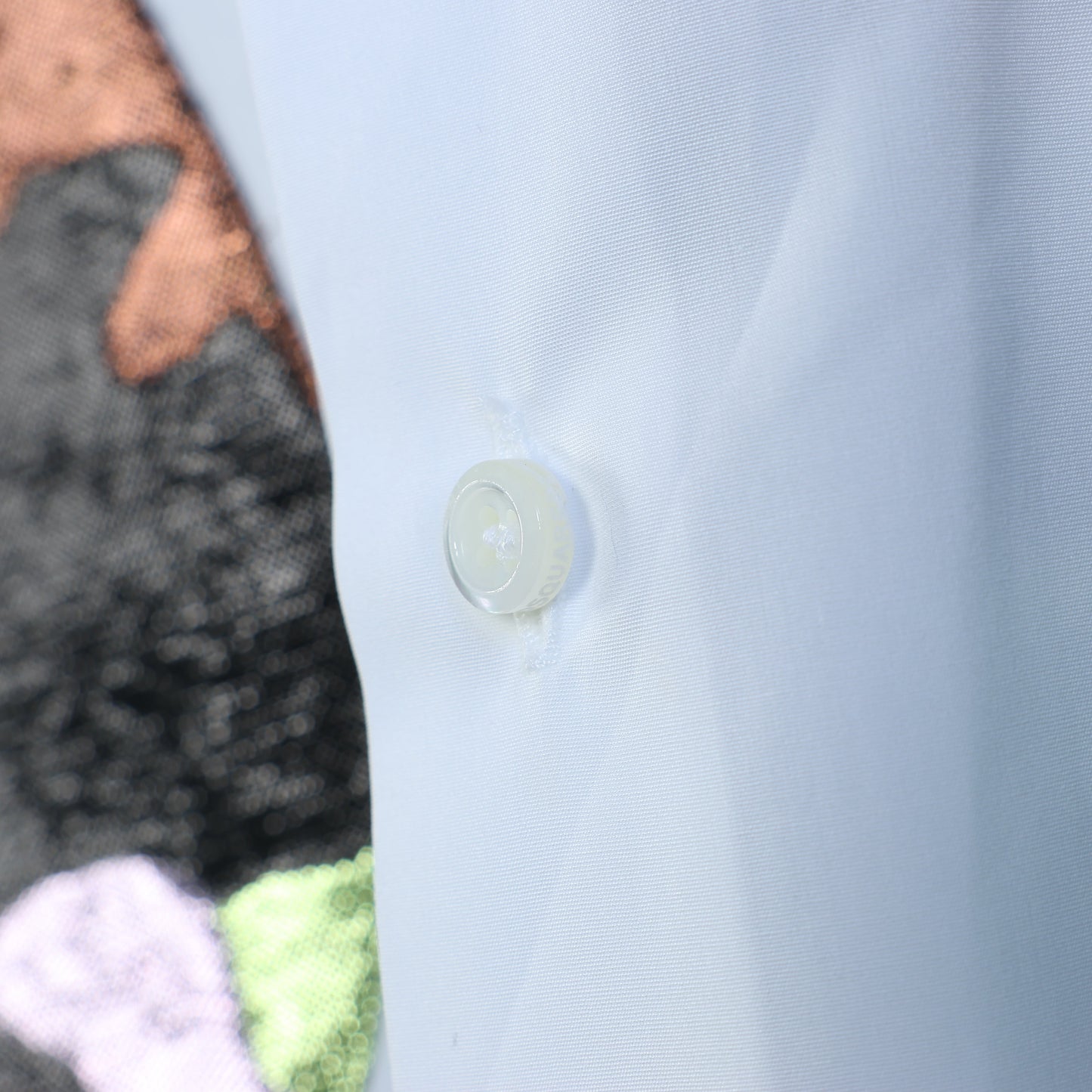 Chemise blanche à empiècements camouflage Dsquared2, taille 48 IT