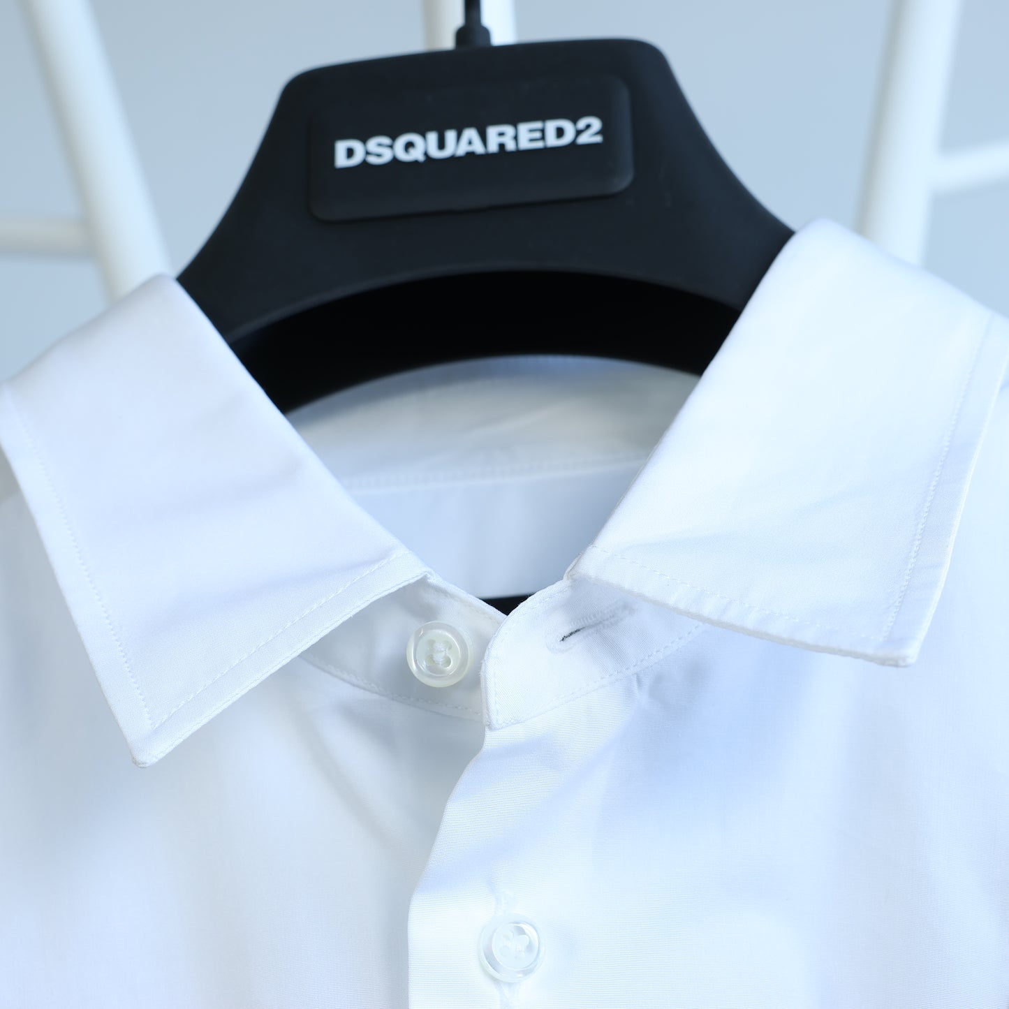 Dsquared2 Camouflage Panel White Shirt, 48 IT