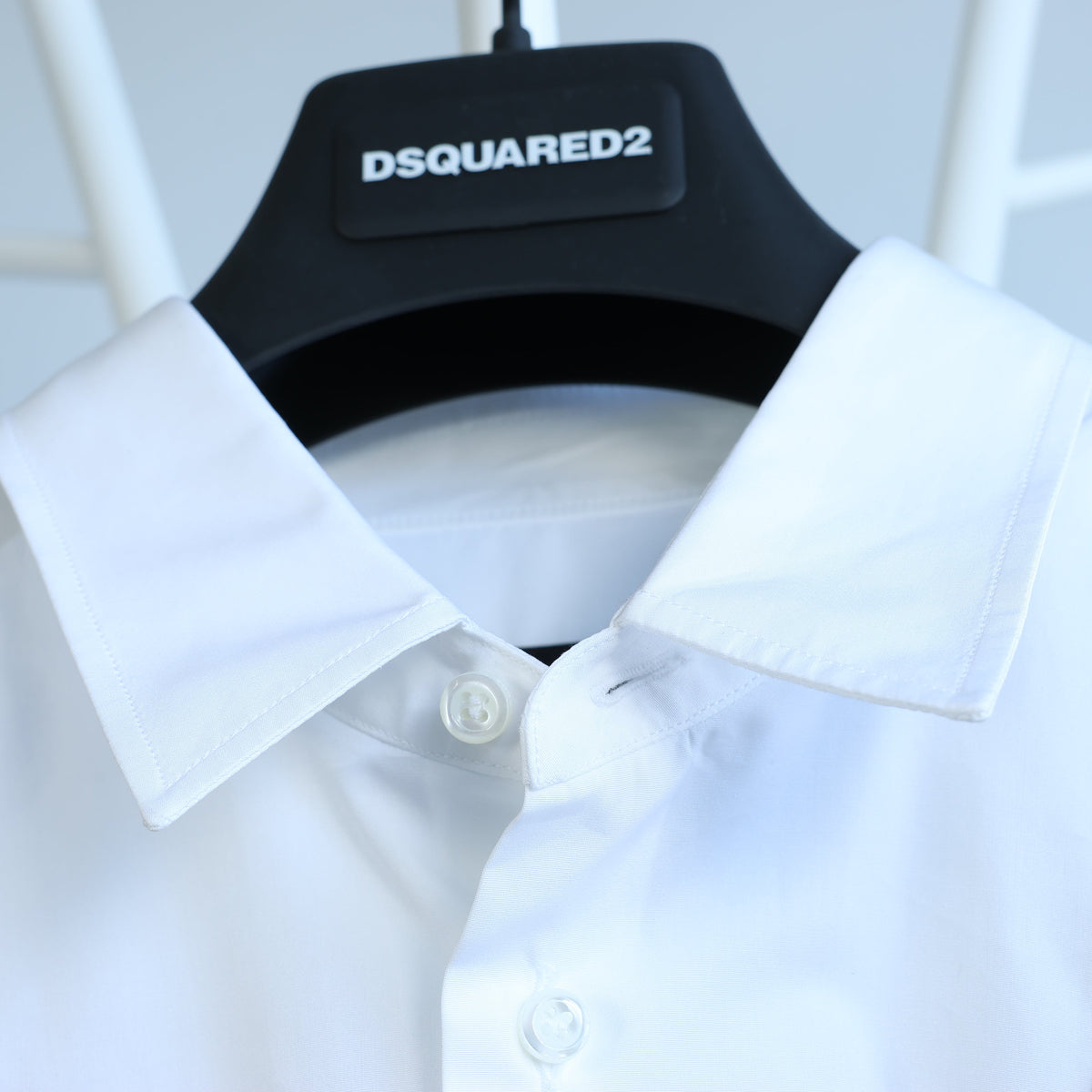 Dsquared2 Camouflage Panel White Shirt, 48 IT