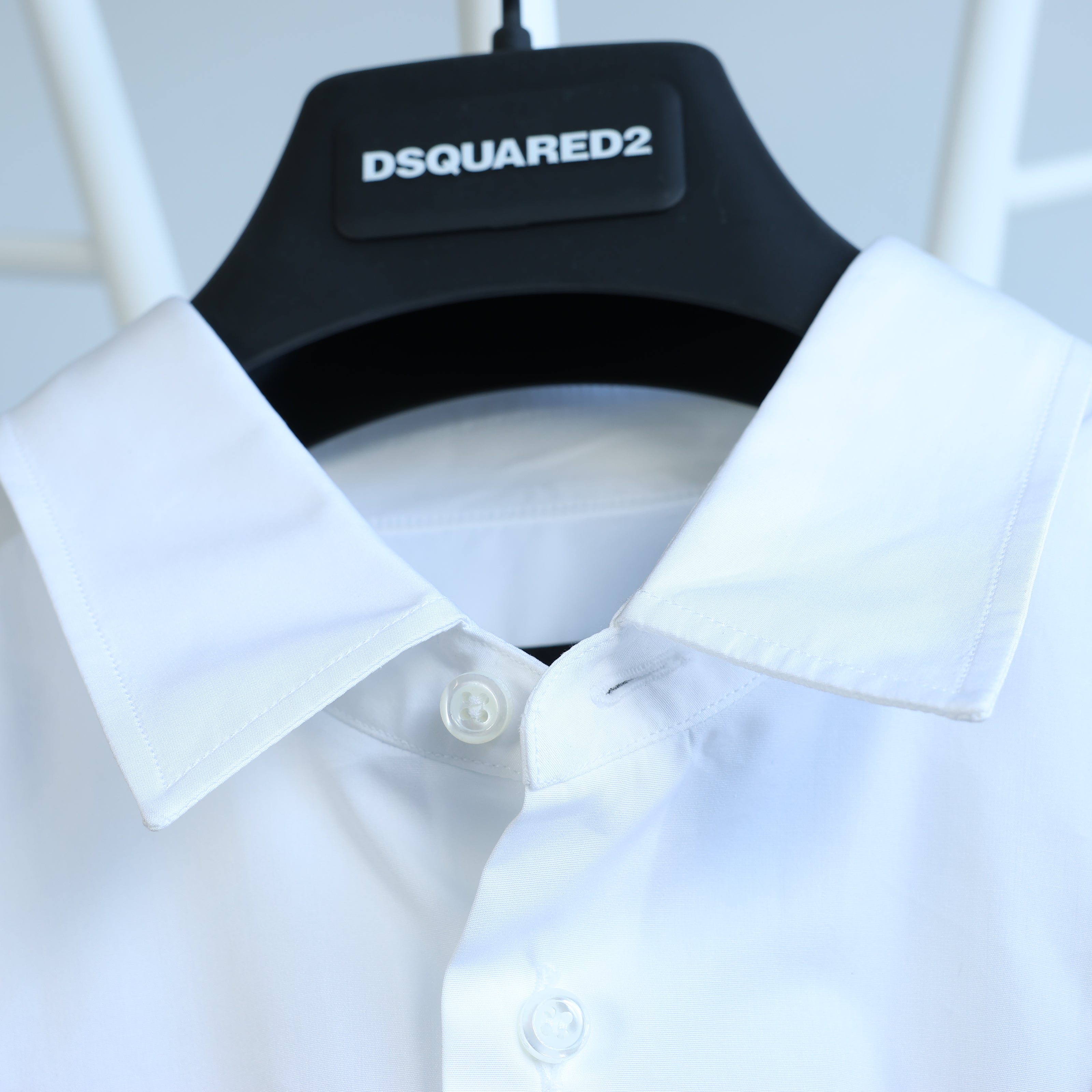 Dsquared2 Camouflage Panel White Shirt, 48 IT