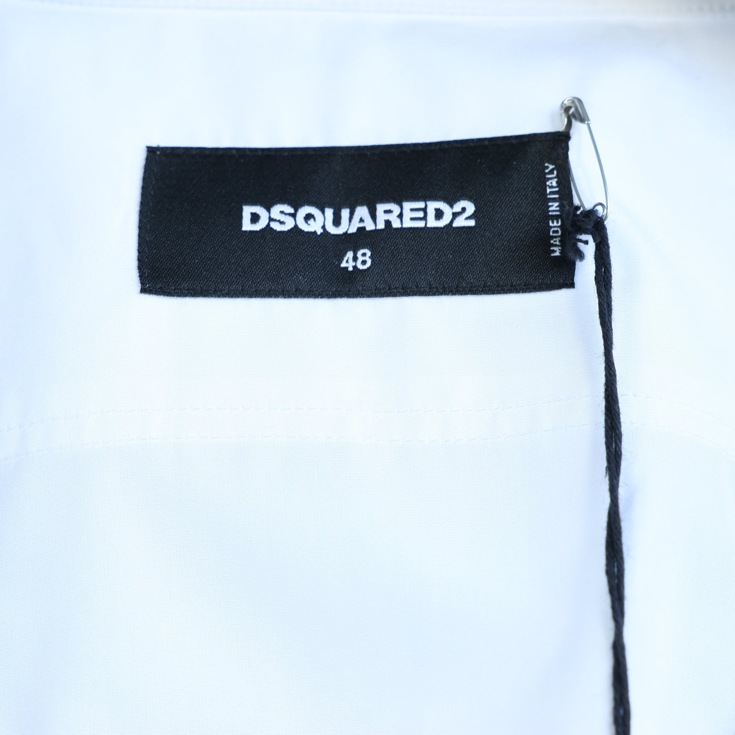 Dsquared2 Camouflage Panel White Shirt, 48 IT