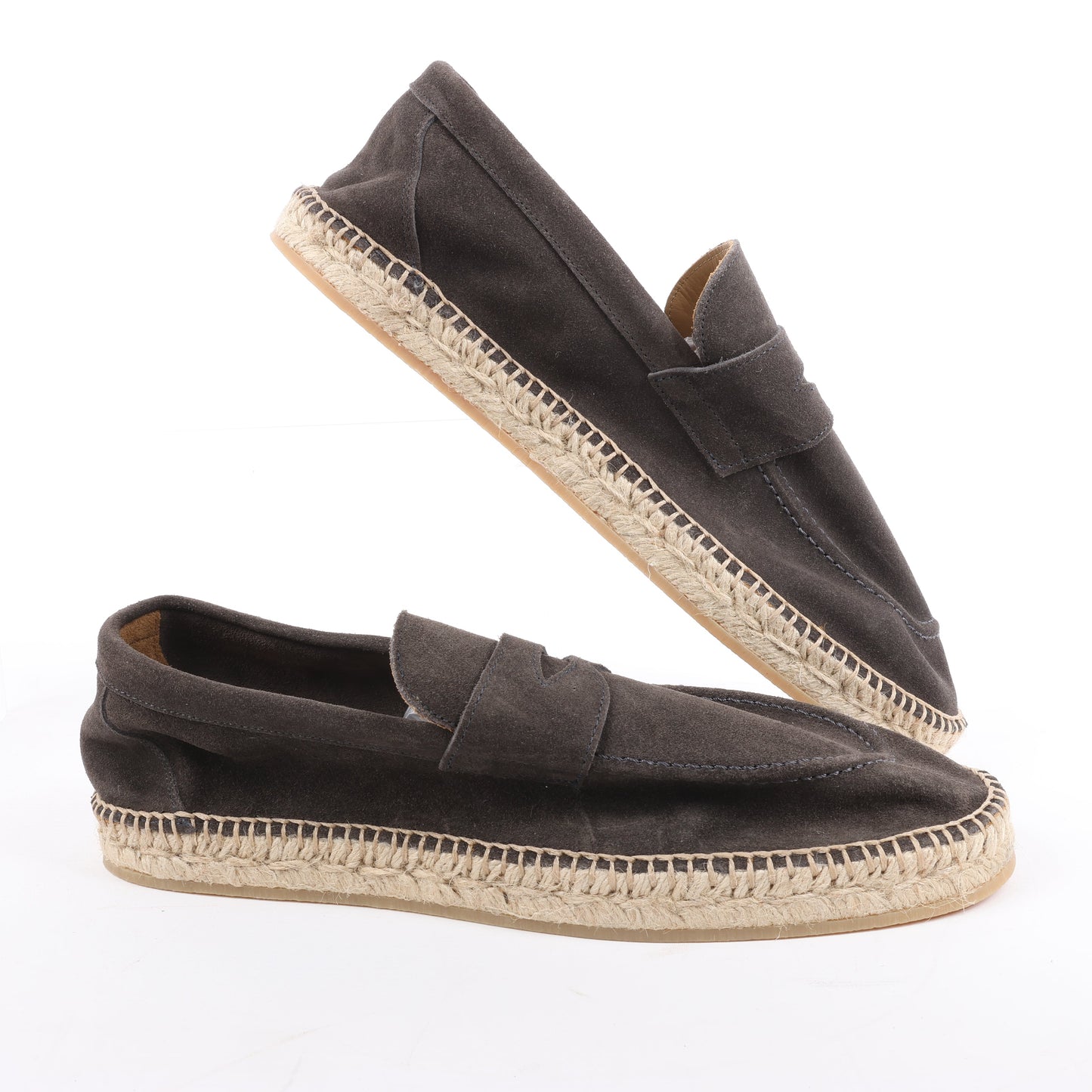 Espadrilles en daim ELEVENTY marron, côté 44 EU KEEP