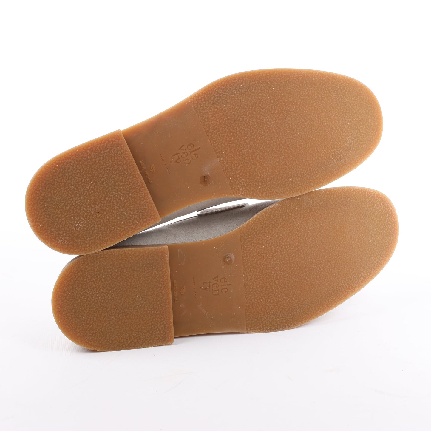 ELEVENTY Suede Loafers in Light Gray, Side 44 EU