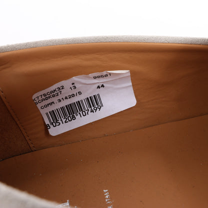 ELEVENTY Suede Loafers in Light Gray, Side 44 EU