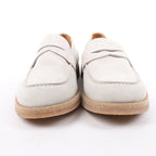 ELEVENTY Suede Loafers in Light Gray, Side 44 EU