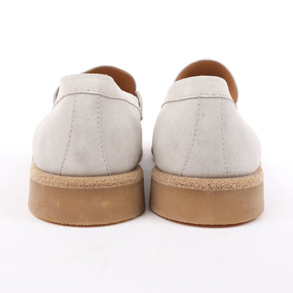 ELEVENTY Suede Loafers in Light Gray, Side 44 EU