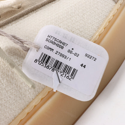 ELEVENTY Panelled Knitted Sneakers in Beige, Size 44 EU