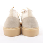 ELEVENTY Panelled Knitted Sneakers in Beige, Size 44 EU