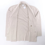 Eleventy Double-Breasted Blazer in Beige, Size S